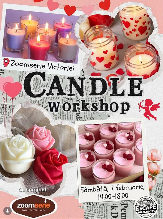 WORKSHOP DE LUMANARI PENTRU VALENTINES DAY