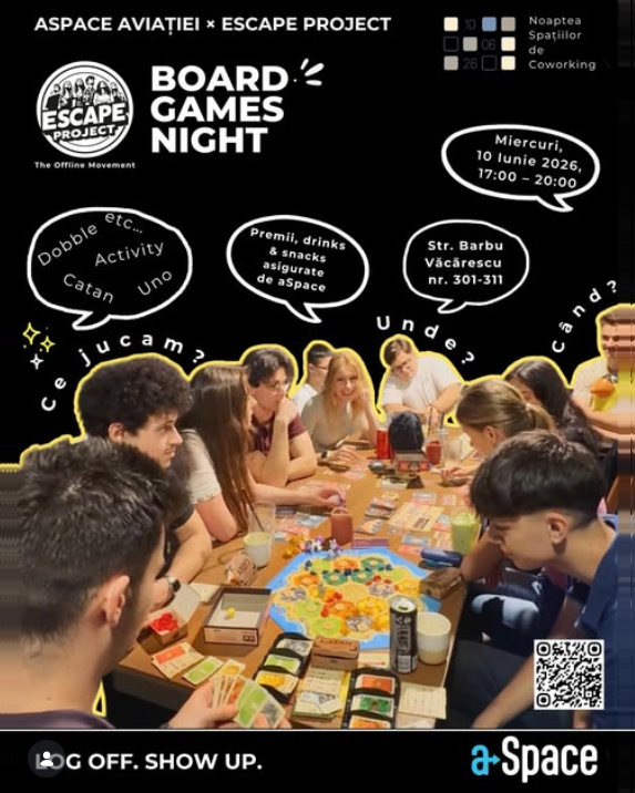 BOARDGAMES @ NOAPTEA SPATIILOR DE COWORKING